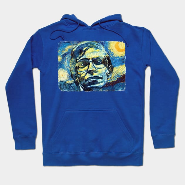 Stephen Hawking Van Gogh Style Hoodie by todos